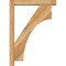 Ekena Millwork Westlake Block Rough Sawn Bracket w/ Offset Brace, Western Red Cedar, 4"W x 20"D x 28"H BKT0402X20X28WTL05RWR - alternate 3